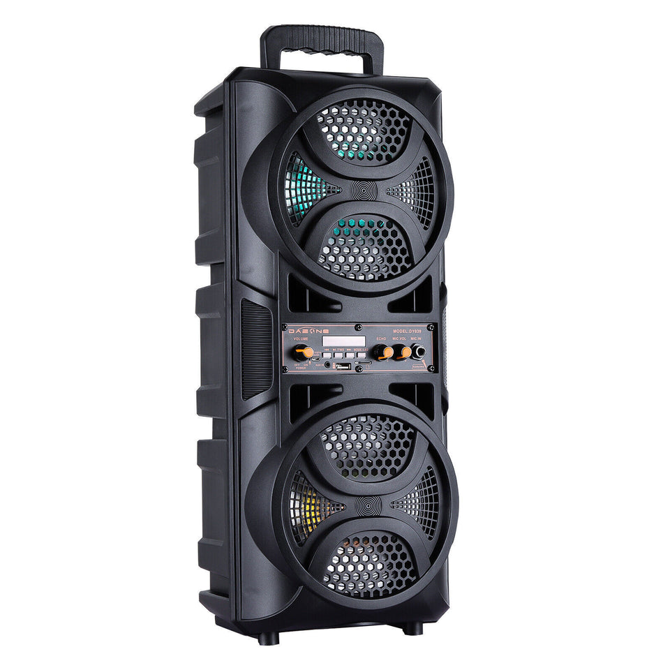 3000W Portable Bluetooth Speaker Sub Woofer Heavy Bass Sound System Party+Remote