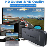 4K HDMI TV Game Stick Built-In 64GB 30000+ Video Games Console Wireless Gamepad.