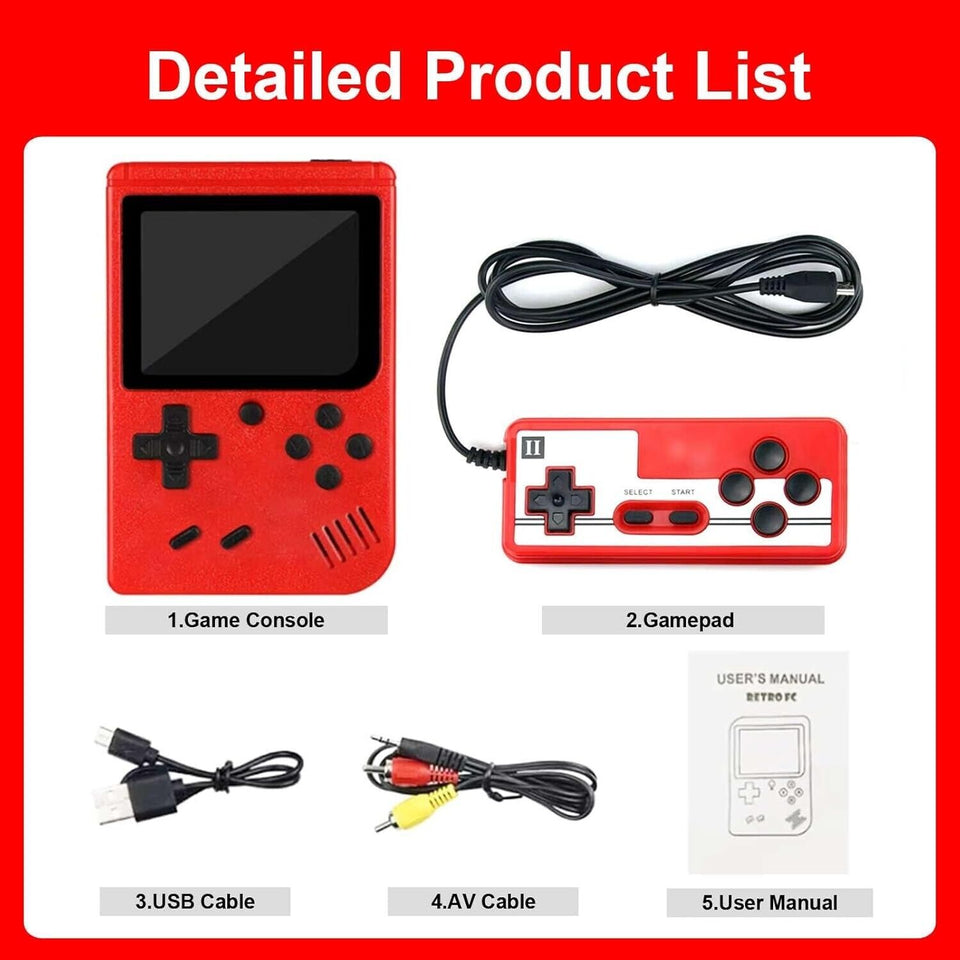 Built-In 500+ Classic Games Handheld Retro Video Game Console Gift US