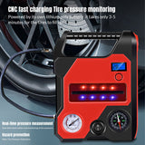 1200A Jump Starter with 150PSI Air Compressor – LCD Display, Power Bank & LED Light | Roadside Emergency Kit