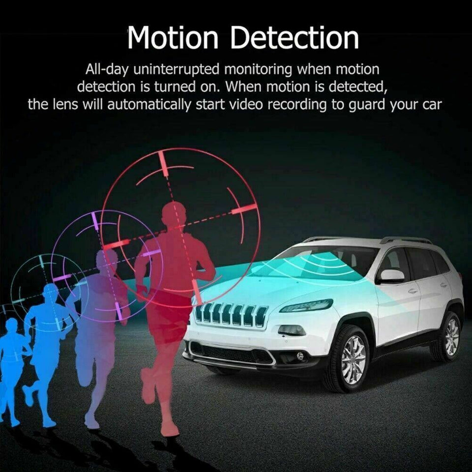 Front and inside Car DVR Dash Cam Video Recorder Camera G-Sensor 1080P Dual Lens