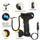 150 PSI 12V Car Air Tire Pump Inflator Compressor LED Digital Electric Portable