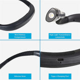 USB Rechargeable LED Neck Light Book Light for Reading in Bed Crafting Camping