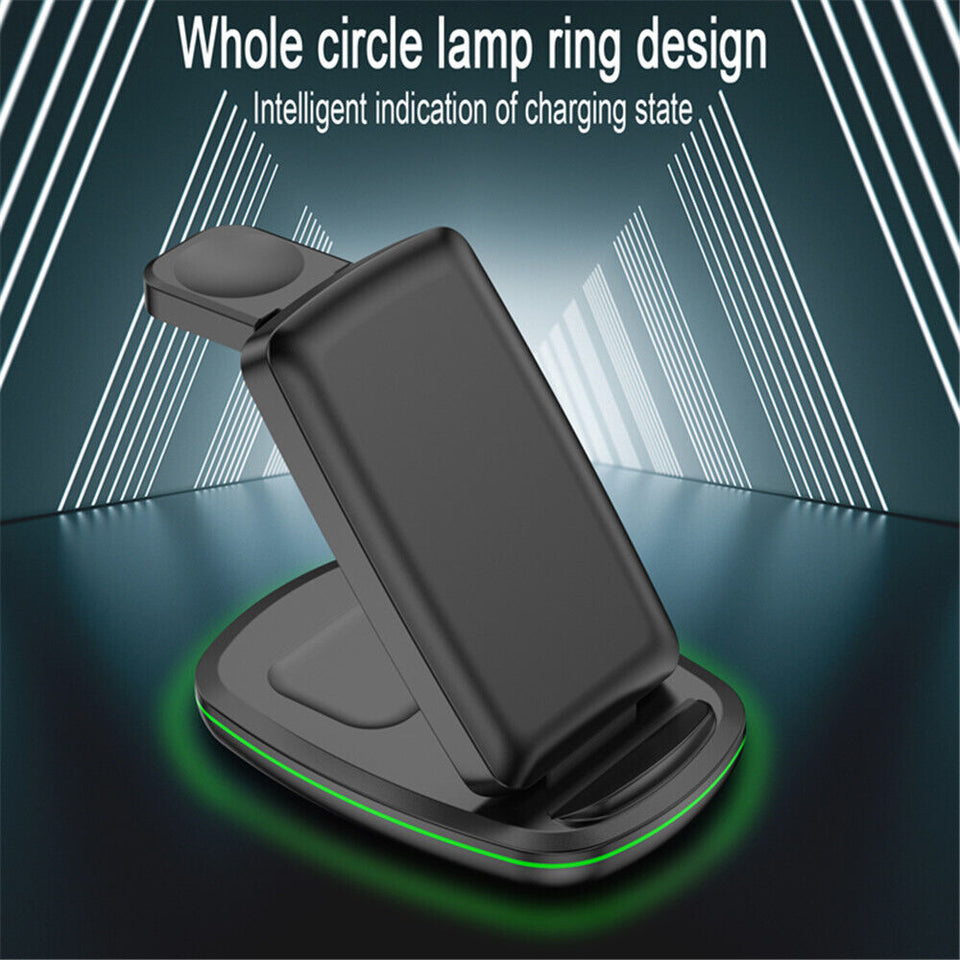 3 in 1 Charging Dock Charger Stand for Apple Watch Serie Air Pods Iphone Station
