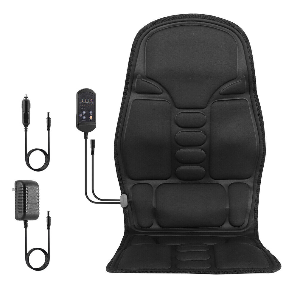 Massage Seat Cushion Heated Back Neck Body Massager Chair for Home Car Office