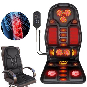 Massage Seat Cushion Heated Back Neck Body Massager Chair for Home Car Office