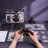 Rokr MI Series 4 Kinds of Plastic Puzzles Emperor Scorpion Beetles Golden Coin Turtle 3D Assembly Building Block Sets