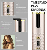 USB Cordless Automatic Rotating Hair Curler Hair Waver Curling Iron Styling Tool