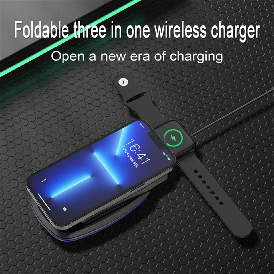 3 in 1 Charging Dock Charger Stand for Apple Watch Serie Air Pods Iphone Station