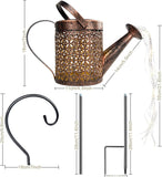 Solar Watering Can Light Garden Outdoor Waterproof Kettle Yard Art Lamp Decor US