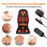 Massage Seat Cushion Heated Back Neck Body Massager Chair for Home Car Office