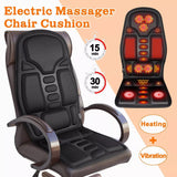 Massage Seat Cushion Heated Back Neck Body Massager Chair for Home Car Office