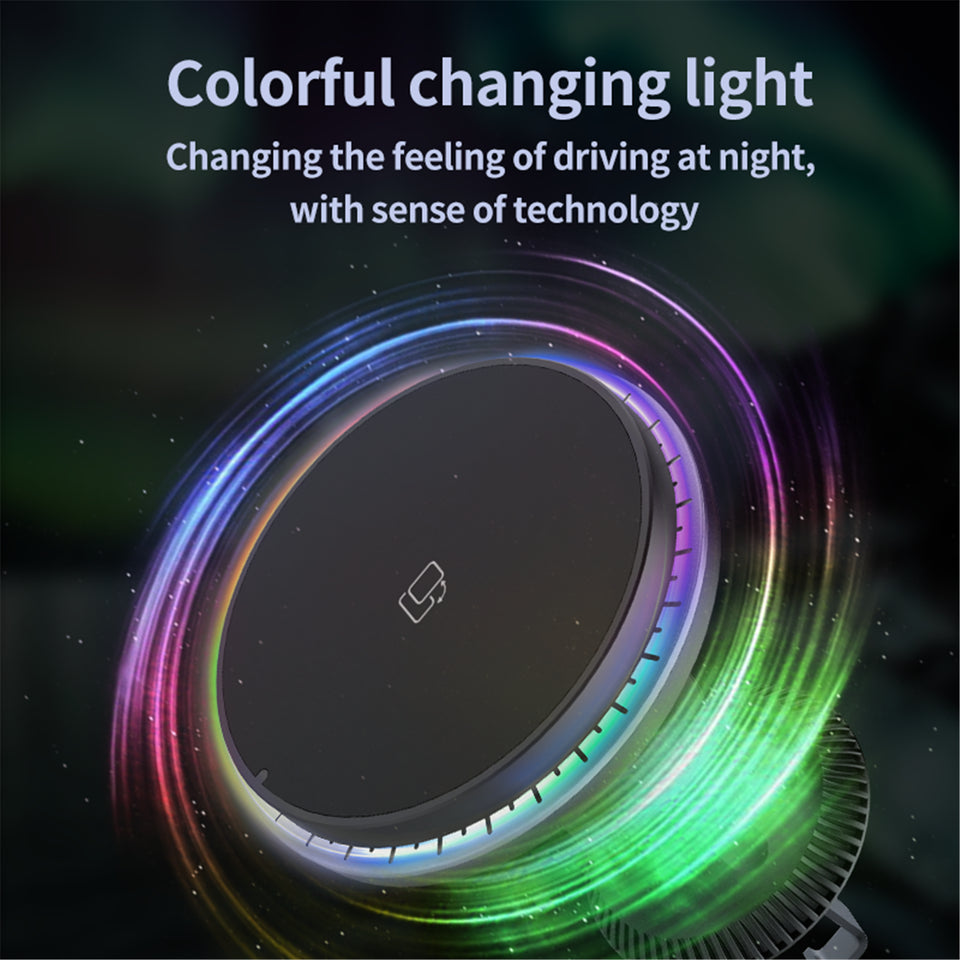 15W Wireless Magnetic Charger Car Mount Holder for Iphone 14/15 Pro Max Magsafe