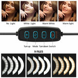 6" LED Ring Fill Light Studio Photo Video USB Dimmable Lamp Selfie Portable US