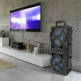 3000W Portable Bluetooth Speaker Sub Woofer Heavy Bass Sound System Party+Remote