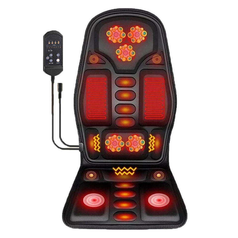 Massage Seat Cushion Heated Back Neck Body Massager Chair for Home Car Office