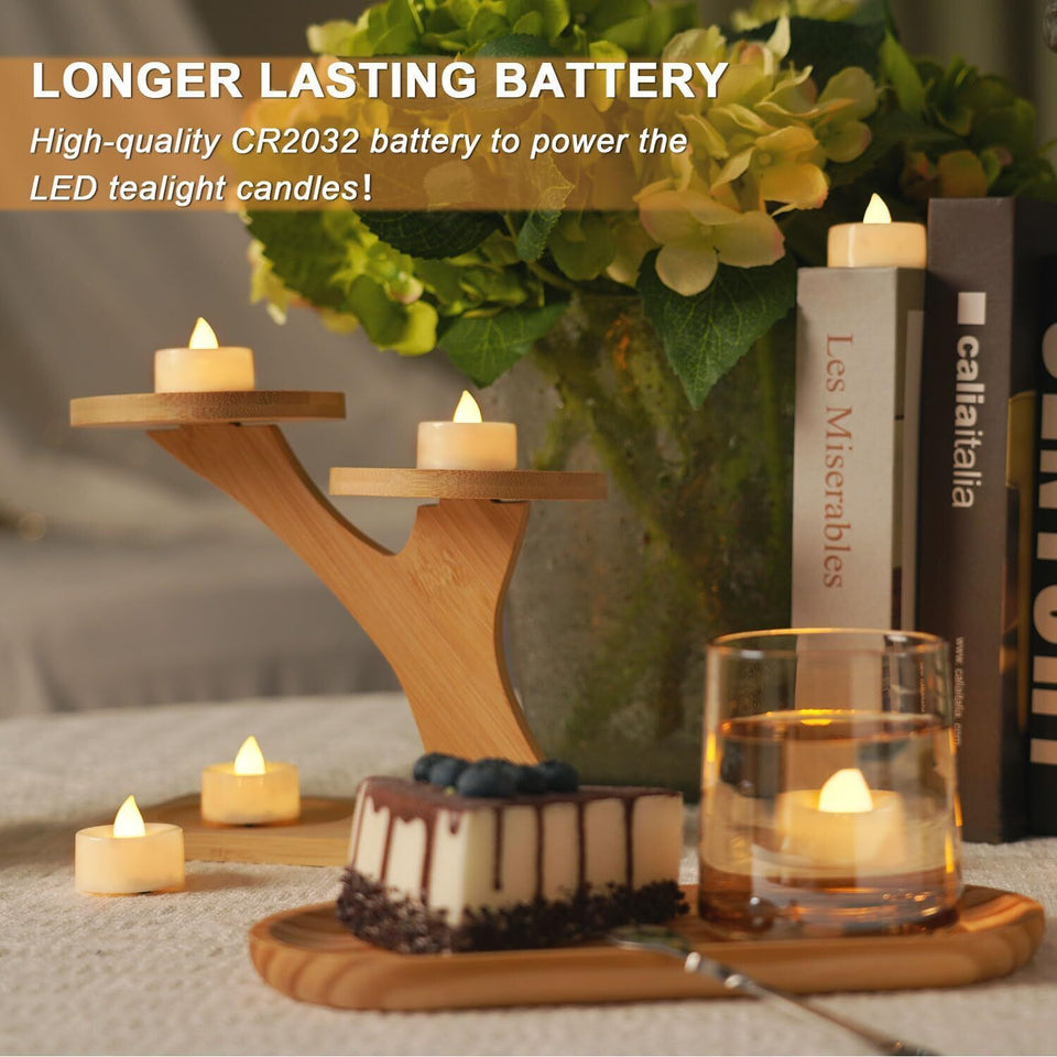 10 Pcs Flameless Moving Flicker Led Tea Lights Battery Operated Candle Wedding