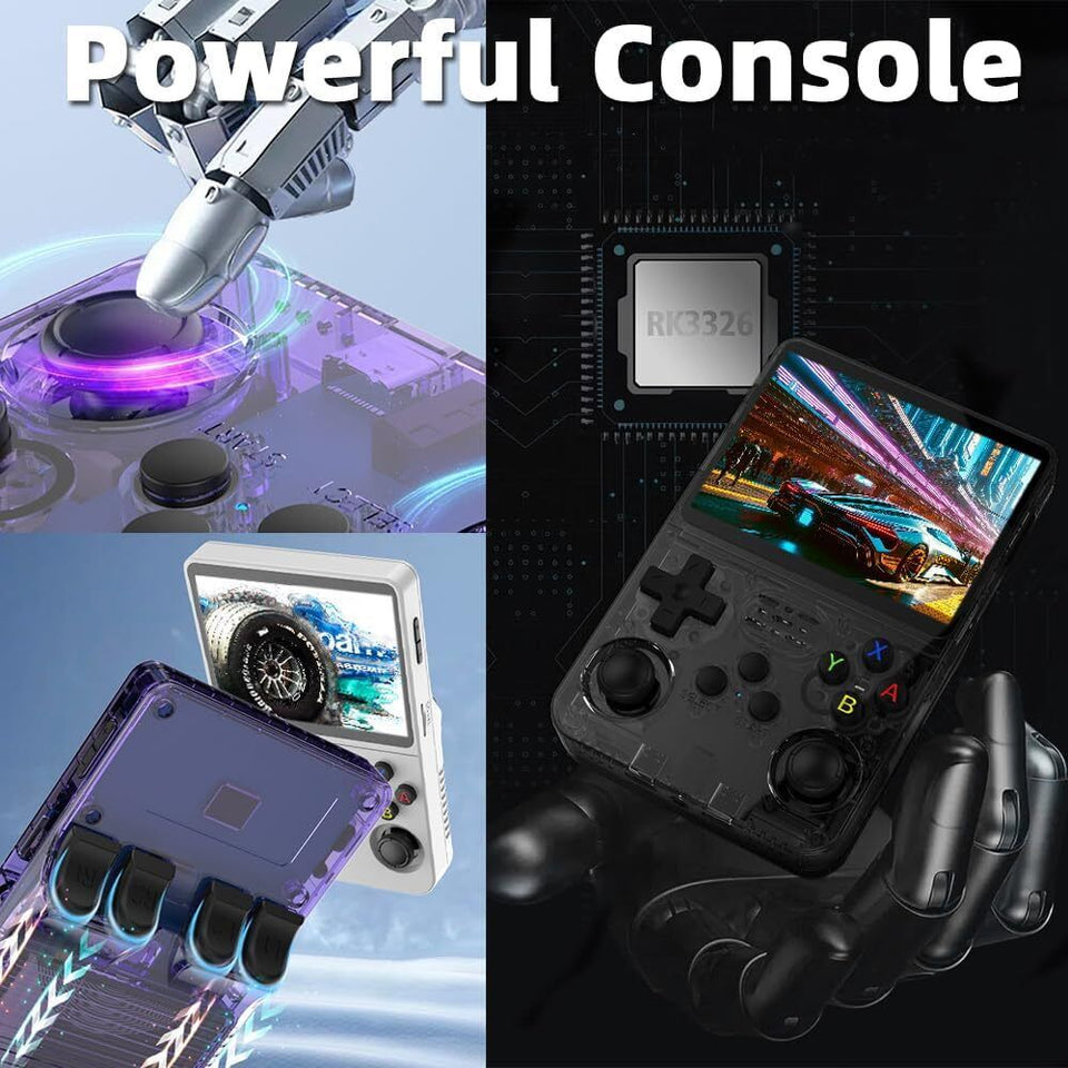 R36S Retro Handheld Video Game Console Linux 3.5" IPS Screen 64GB 15000+Game