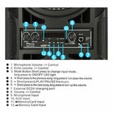 3000W Portable Bluetooth Speaker Sub Woofer Heavy Bass Sound System Party+Remote
