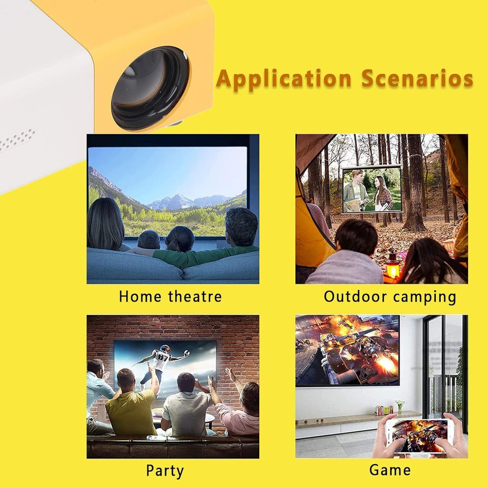 Mini Portable Projector 1080P HD Video Home Theater Home Cinema Phone Projector