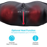 Shiatsu Neck & Back Massager with Heat Deep Kneading Massage Pillow for Shoulder