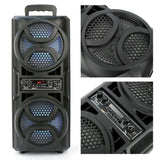 3000W Portable Bluetooth Speaker Sub Woofer Heavy Bass Sound System Party+Remote