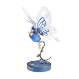 ROKR Butterfly DIY Mechanical 3D Puzzle Toys for Gifts Bionic Butterfly Wings Golden Lighting Rose Exquisite Texture