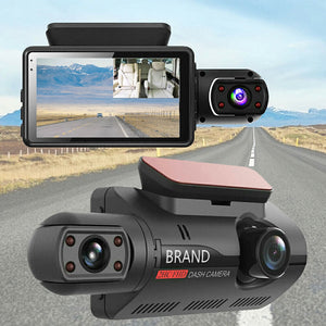 Front and inside Car DVR Dash Cam Video Recorder Camera G-Sensor 1080P Dual Lens