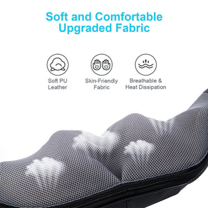 Shiatsu Neck & Back Massager with Heat Deep Kneading Massage Pillow for Shoulder