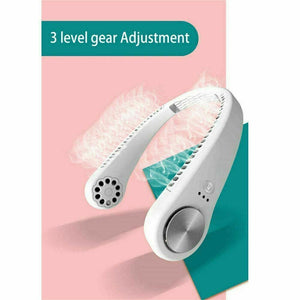 USB Portable Hanging Neck Fan Cooling Air Cooler Little Electric Air Conditioner