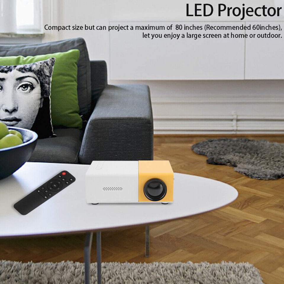 Mini Portable Projector 1080P HD Video Home Theater Home Cinema Phone Projector