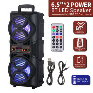 3000W Portable Bluetooth Speaker Sub Woofer Heavy Bass Sound System Party+Remote
