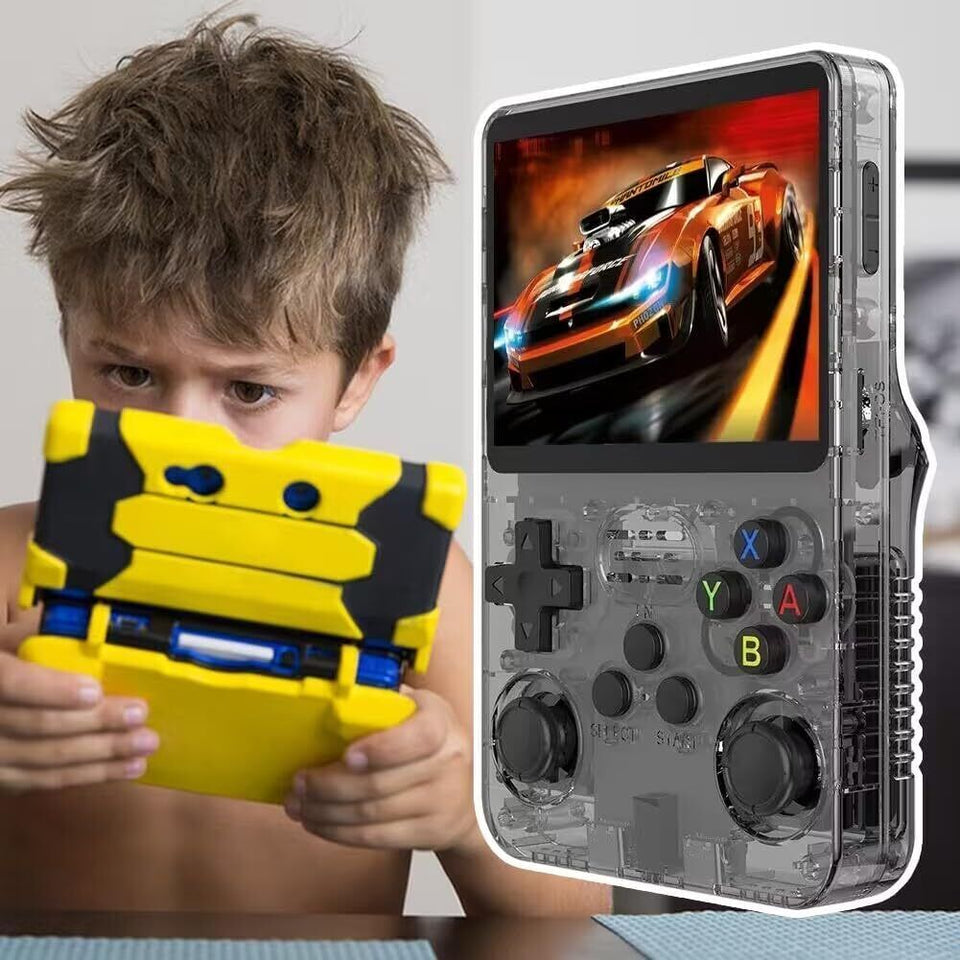 R36S Retro Handheld Video Game Console Linux 3.5" IPS Screen 64GB 15000+Game