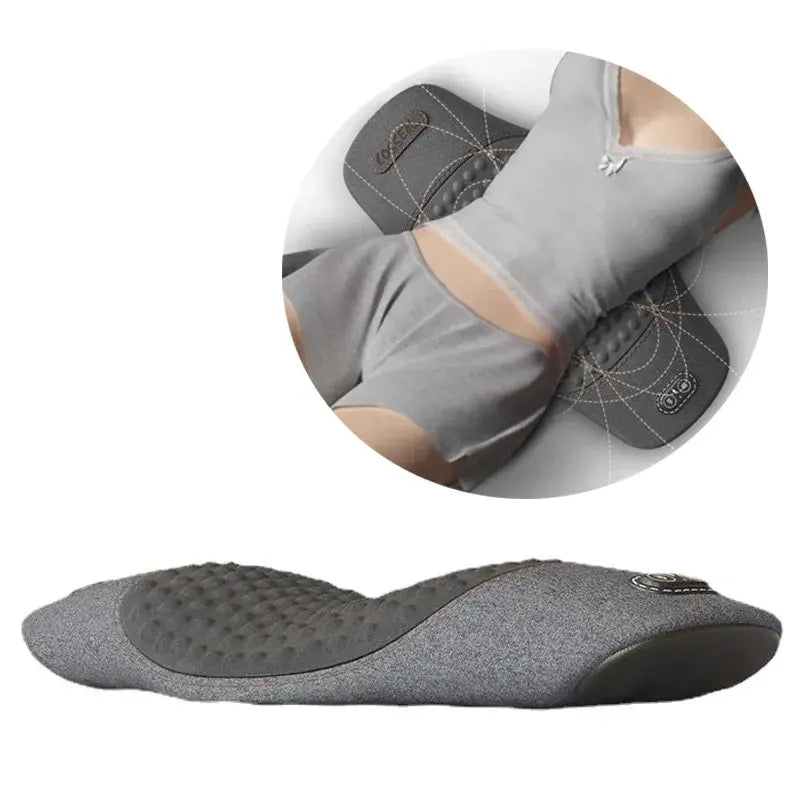 Electric Waist Support Pillow - Heated & Vibrating Back Massager for Sleeping Comfort