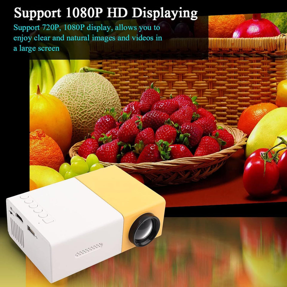 Mini Portable Projector 1080P HD Video Home Theater Home Cinema Phone Projector