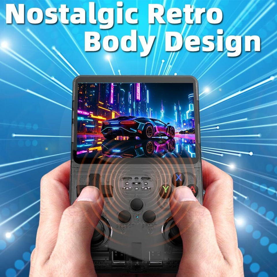 R36S Retro Handheld Video Game Console Linux 3.5" IPS Screen 64GB 15000+Game