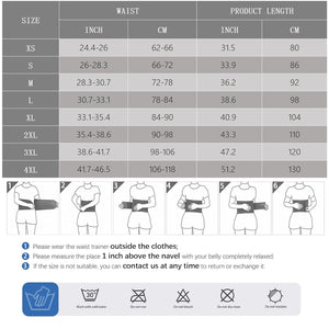 Waist Trainer Belt Women Waist Trimmer Weight Loss Ab Belt Slimming Body Shaper
