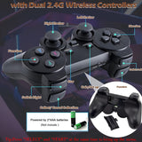 4K HDMI TV Game Stick Built-In 64GB 30000+ Video Games Console Wireless Gamepad.