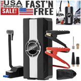 Portable 12V Jump Starter with Air Compressor Power Pack Car Battery Box 3000Amp