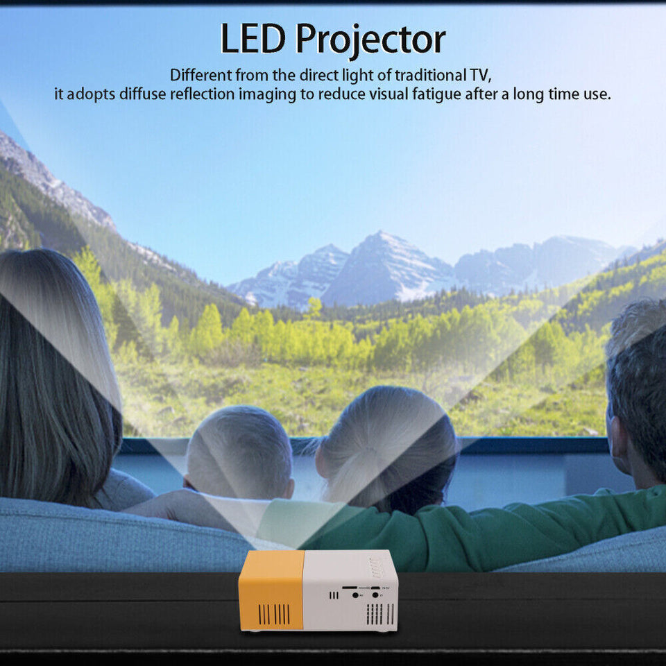 Mini Portable Projector 1080P HD Video Home Theater Home Cinema Phone Projector