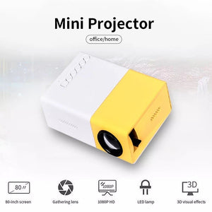 Mini Portable Projector 1080P HD Video Home Theater Home Cinema Phone Projector
