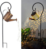 Solar Watering Can Light Garden Outdoor Waterproof Kettle Yard Art Lamp Decor US