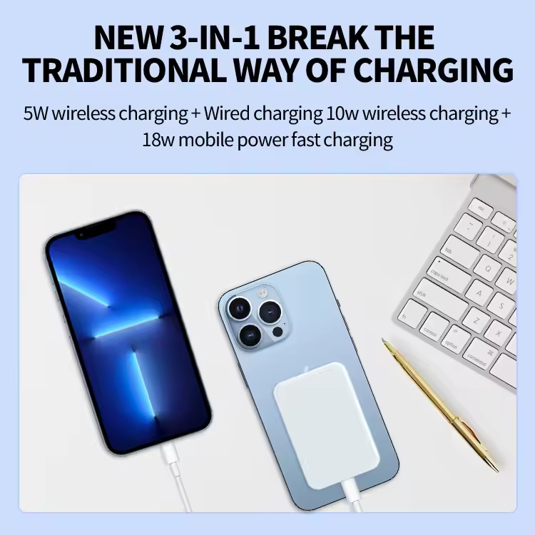 20000Mah Power Bank Magnetic Battery Pack Wireless Charger for Iphone 14/13/12